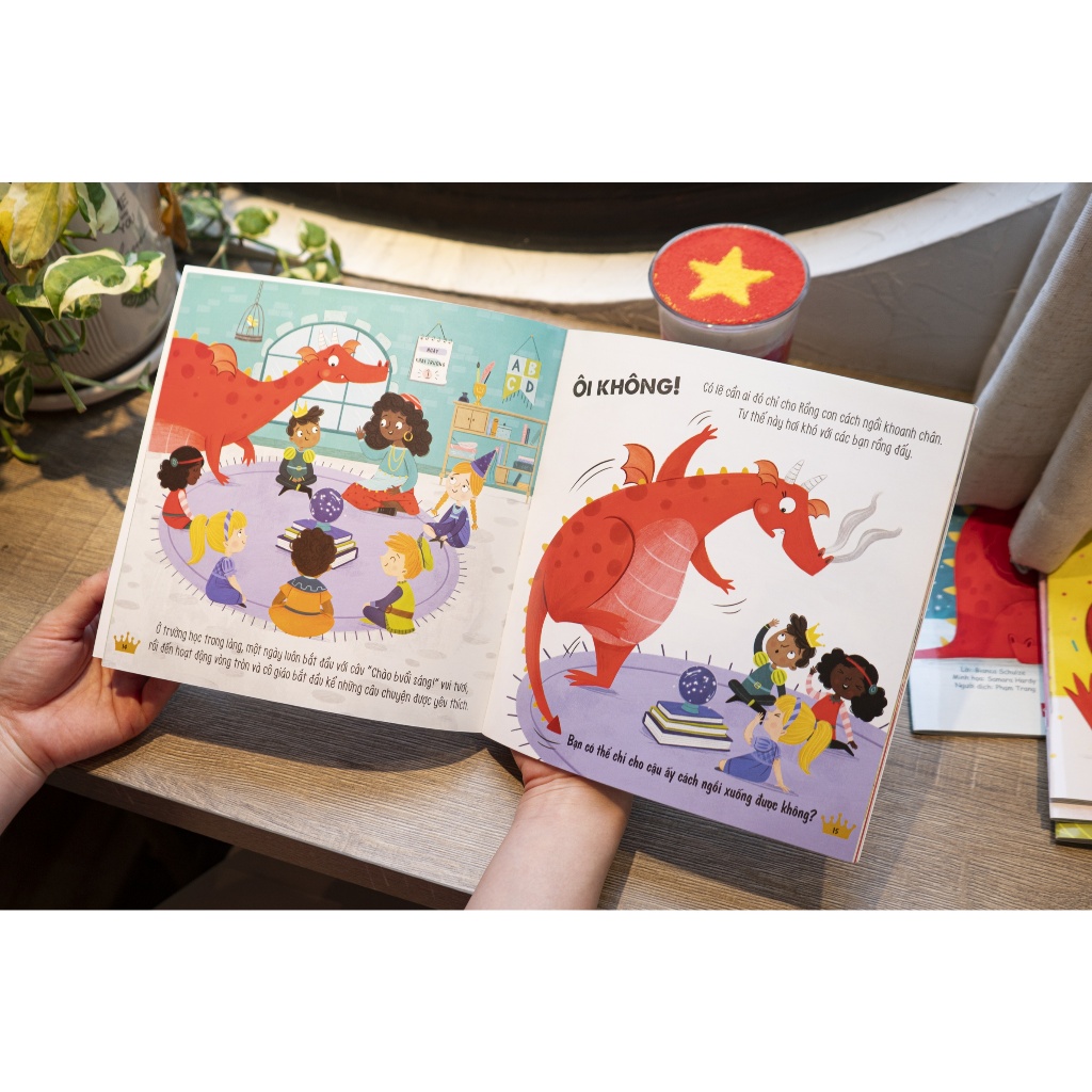 Ảnh Sách - Sách kể chuyện tương tác tình huống – Truyện kể về Rồng con - Đinh Tị Books 3