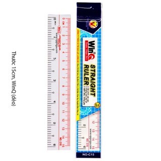 Thước kẻ dẻo WinQ 15cm dùng trong học tập thẩm mỹ