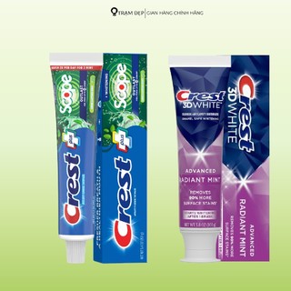 Kem Đánh Trắng Răng White Advanced Radiant Mint & Scope Outlast Complete Whitening Toothpaste