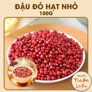 Đậu đỏ hạt nhỏ 100g, đỗ đỏ, hạt đều, bở, dùng nấu chè, nấu cháo, nấu sữa hạt, làm bánh