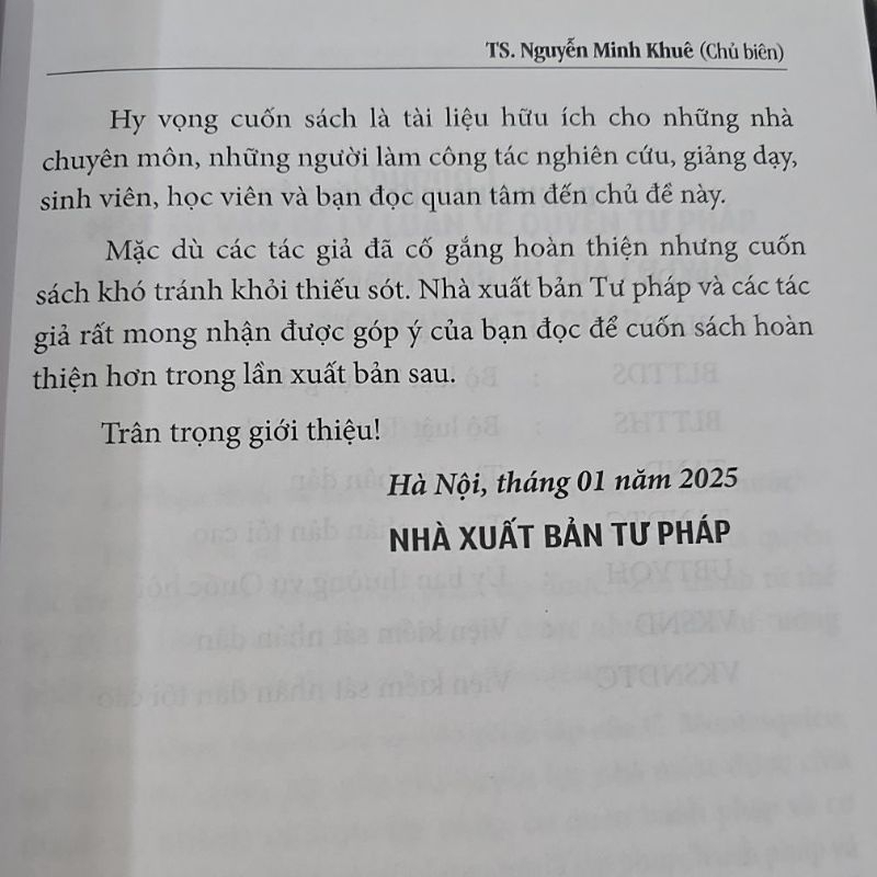 Sách - Quyền tư pháp và trách nhiệm giải trình của cơ quan thực hiện quyền tư pháp ở Việt Nam hiện nay (NXB Tư Pháp)