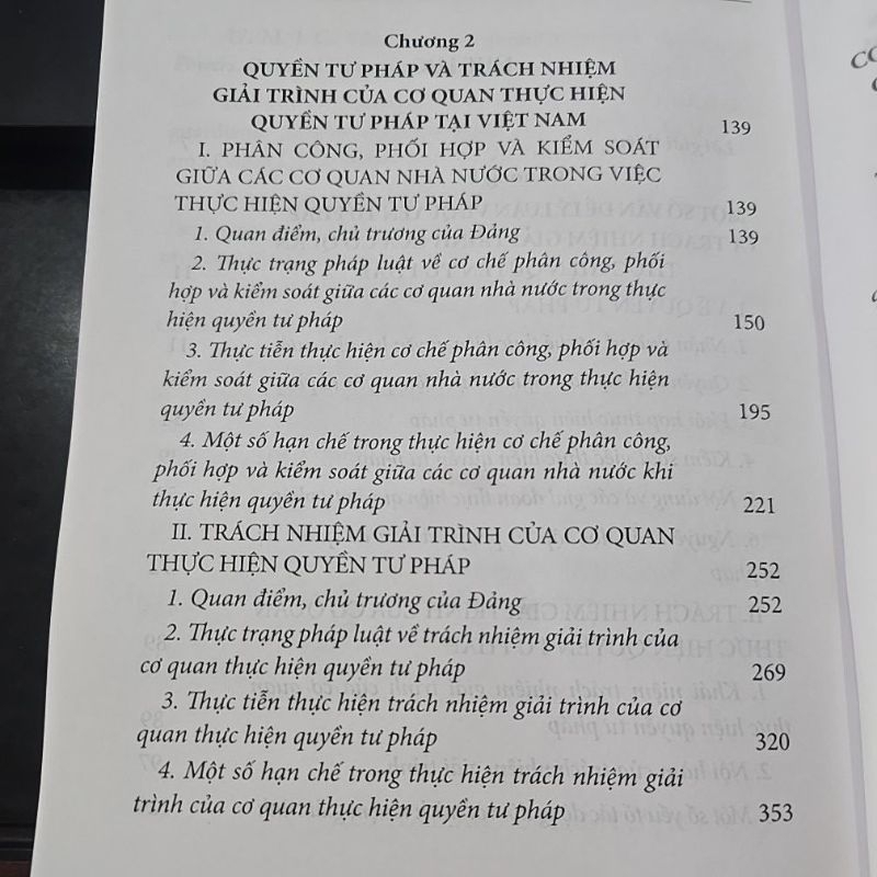 Sách - Quyền tư pháp và trách nhiệm giải trình của cơ quan thực hiện quyền tư pháp ở Việt Nam hiện nay (NXB Tư Pháp)