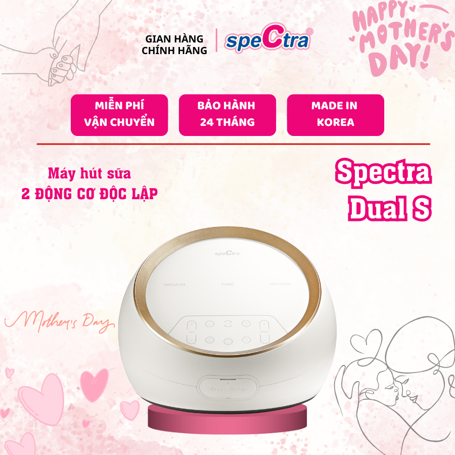 Ảnh Máy Hút Sữa Điện Đôi/Kép Spectra Dual S - Hàng Chính Hãng 1