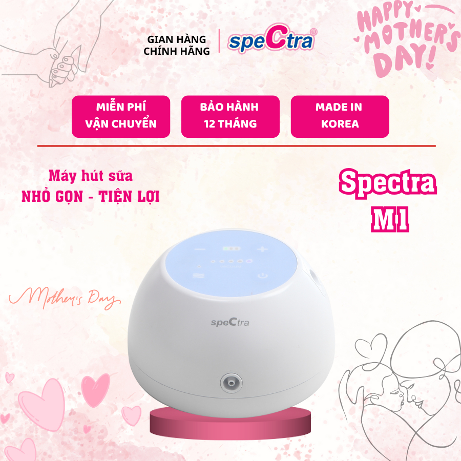 Ảnh Máy Hút Sữa Điện Spectra M1 Chính Hãng (Bảo Hành 1 Năm) 1