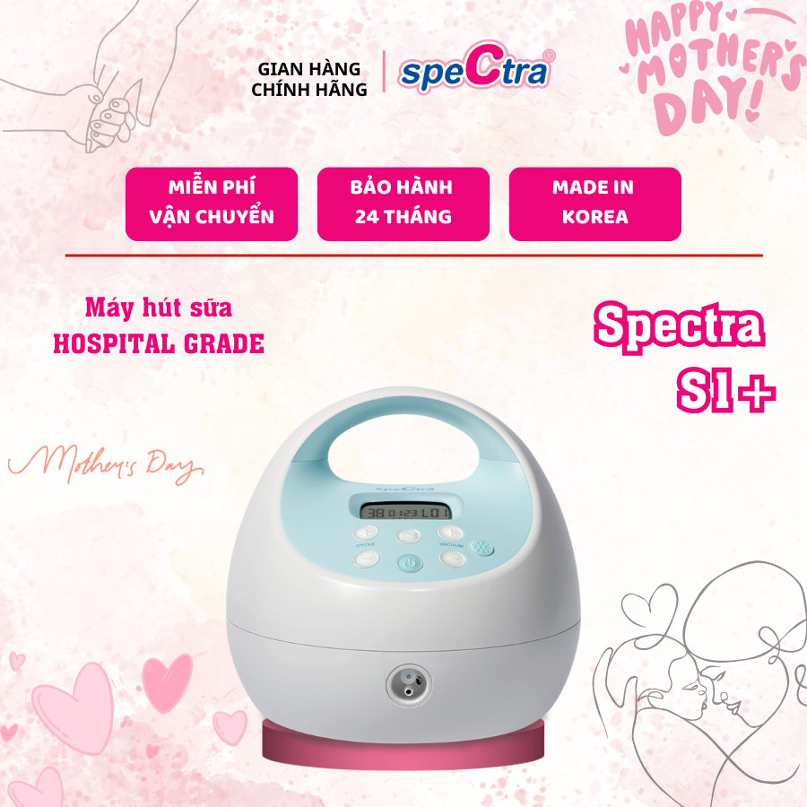 Ảnh Máy Hút Sữa Điện Đôi Spectra S1 Plus Chính Hãng (Bảo Hành 24 Tháng) 1