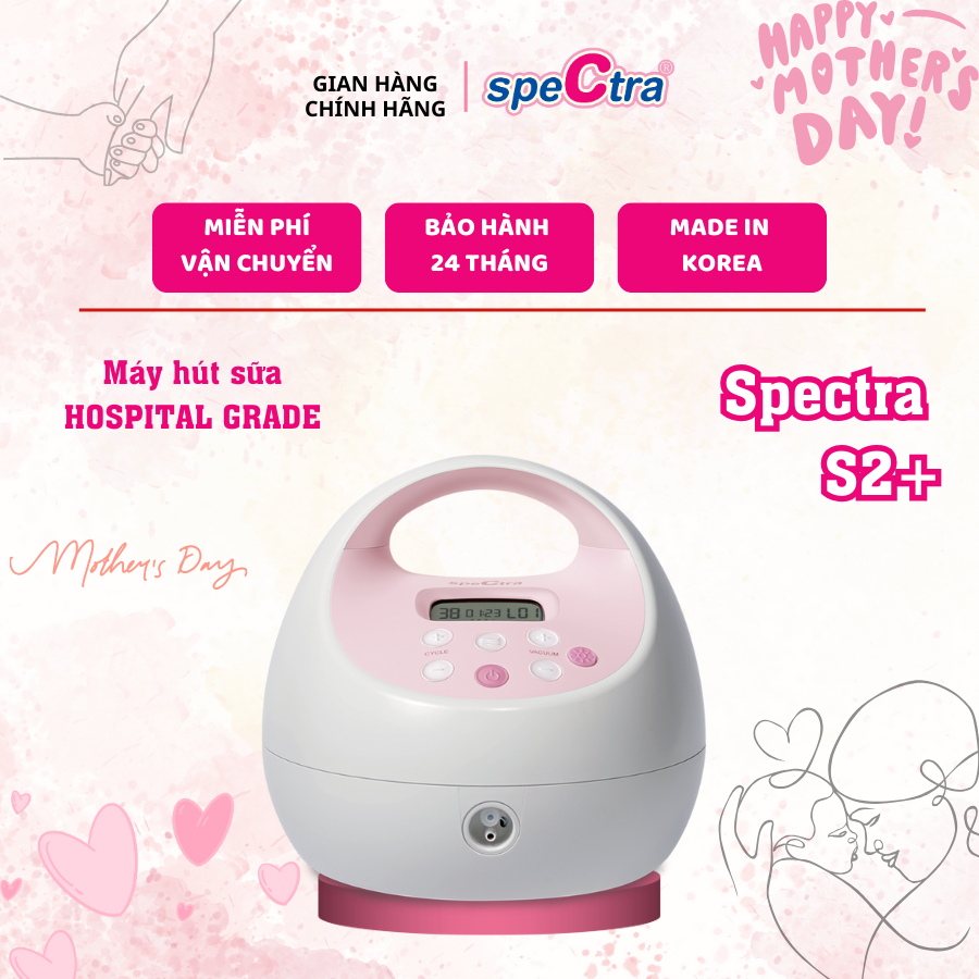 Ảnh Máy Hút Sữa Điện Đôi Spectra S2 Plus Chính Hãng (Bảo Hành 24 tháng) 1