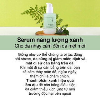Tinh chất làm dịu da dạng gel NUMBUZIN No.7 Mild Green Soothing Serum 50ml