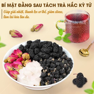 Trà hắc kỳ tử mix sẵn, 5-10 gói, trà thảo mộc dưỡng nhan gồm: hắc kỳ tử, dâu tằm, táo đỏ, kỳ tử - Lãn Ông