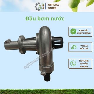 Đầu bơm nước gắn máy cắt cỏ 7T/9T trục 26-28mm - Hợp kim nhôm chống ăn mòn, kèm phụ kiện_ Agrimachi