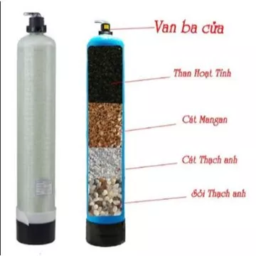 1 cột lọc phèn, nước sinh hoạt cột 948 đã có vật liệu lọc