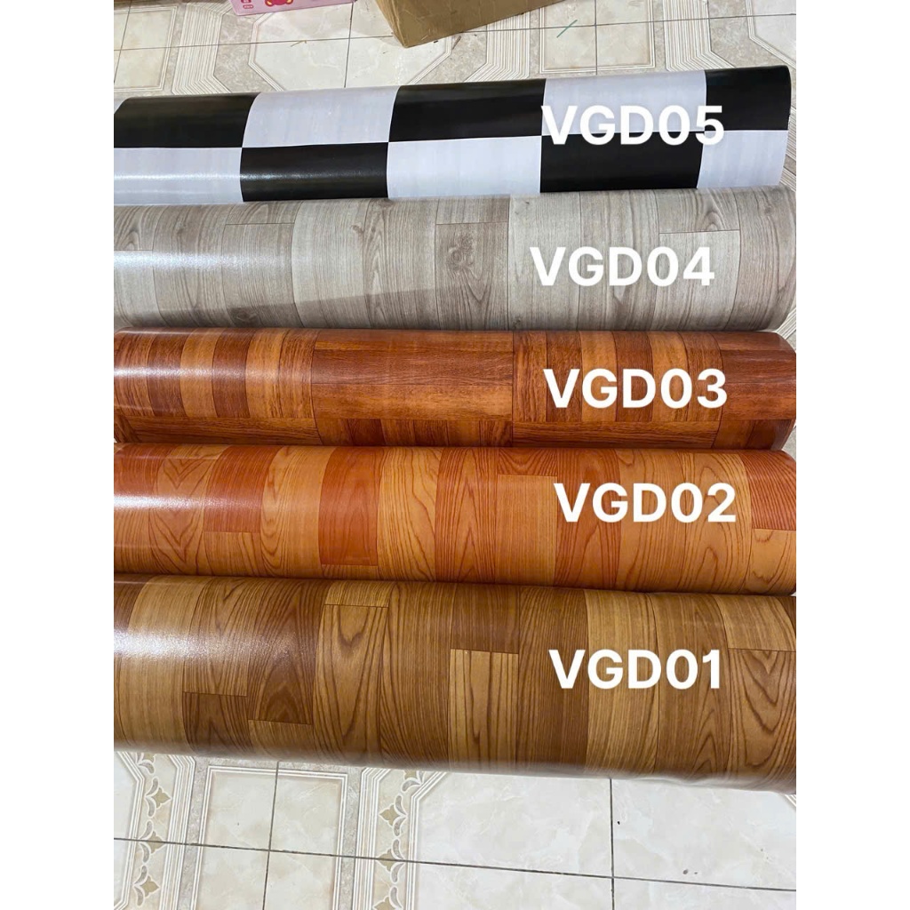 Thảm simili trải sàn pvc dán sàn giả gỗ bề mặt nhám dày 0.5mm lót sàn ...