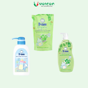 Nước rửa bình sữa Dnee Organic Thái Lan chai 500ml / chai 600ml / túi 550ml