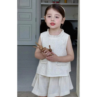 [B&G] Sét bộ thêu mùa hè phong cách hàn quốc cho bé gái từ 10-45kg(2-12 tuổi)
