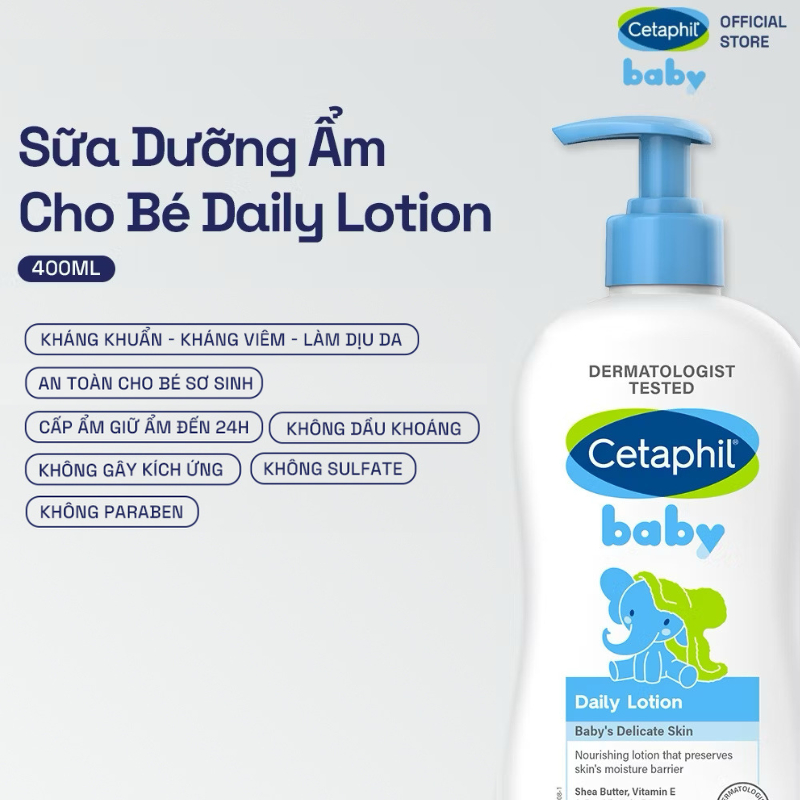Ảnh Sữa dưỡng ẩm dịu lành cho bé CETAPHIL BABY DAILY LOTION DAILY 400ML 1