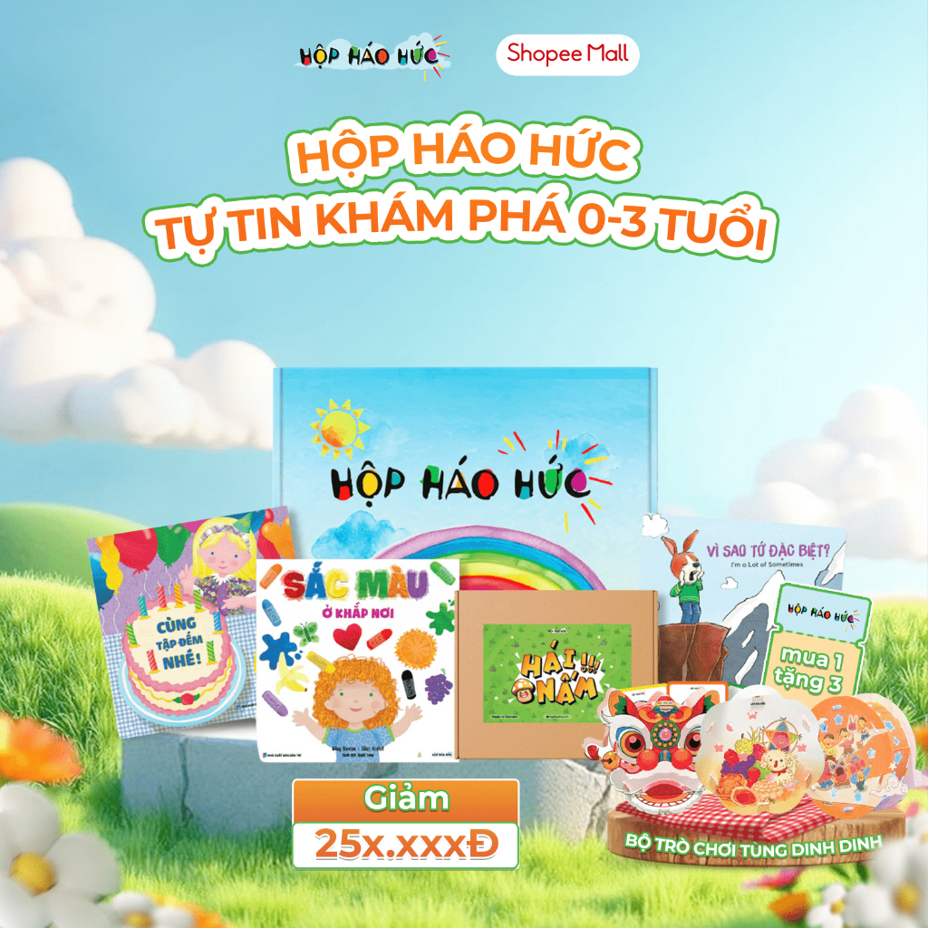 Ảnh Hộp Háo Hức TỰ TIN KHÁM PHÁ 0-3TGiúp Bé Tự Tin Khám Phá Luyện Tập Sự Khéo Léo Kiên Trì Cho Bé 1
