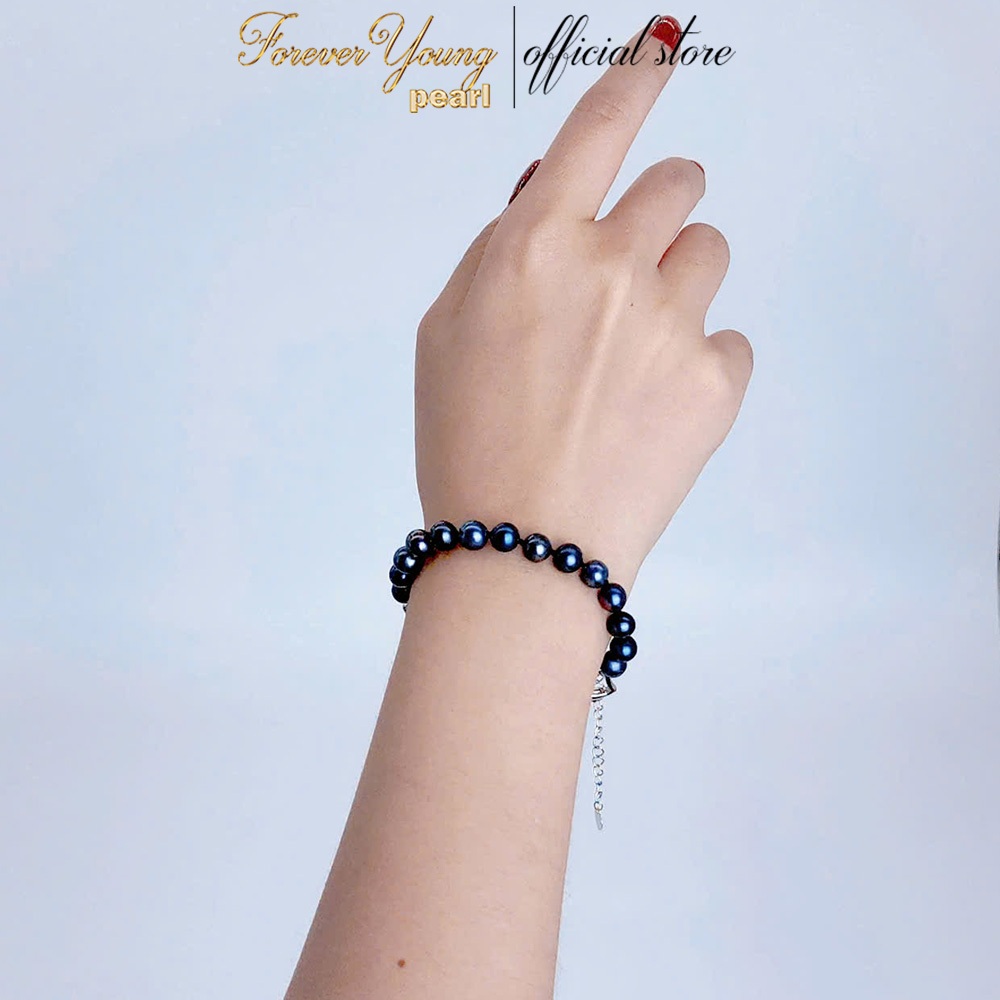 [LOẠI AAA] VT12 - Vòng Tay ngọc Trai Tự Nhiên 7-8 li dài 17cm, Dây Nối 5cm – Thanh Lịch Và Tinh Tế