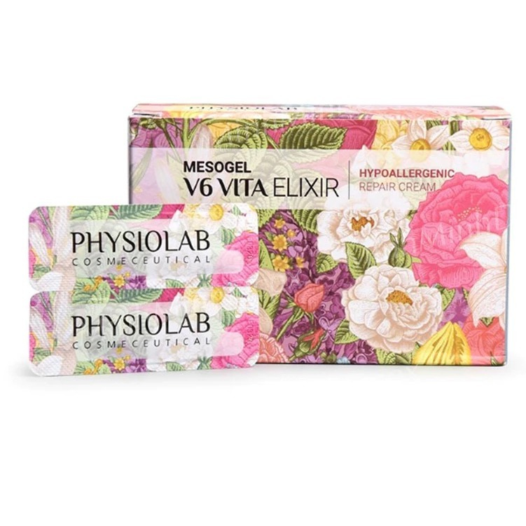 Gel dưỡng môi Mesogel V6 Vita Elixir Physiolab Dưỡng môi sau xăm Hàn Quốc