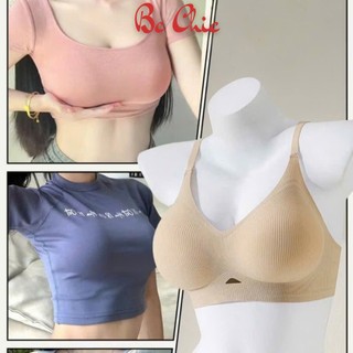 Áo lót nữ A 9737, Áo ngực không lộ viền thoáng khí không gọng nâng ngực chống xệ BC CHIC