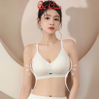 Áo lót nữ A 9737, Áo ngực không lộ viền thoáng khí không gọng nâng ngực chống xệ BC CHIC