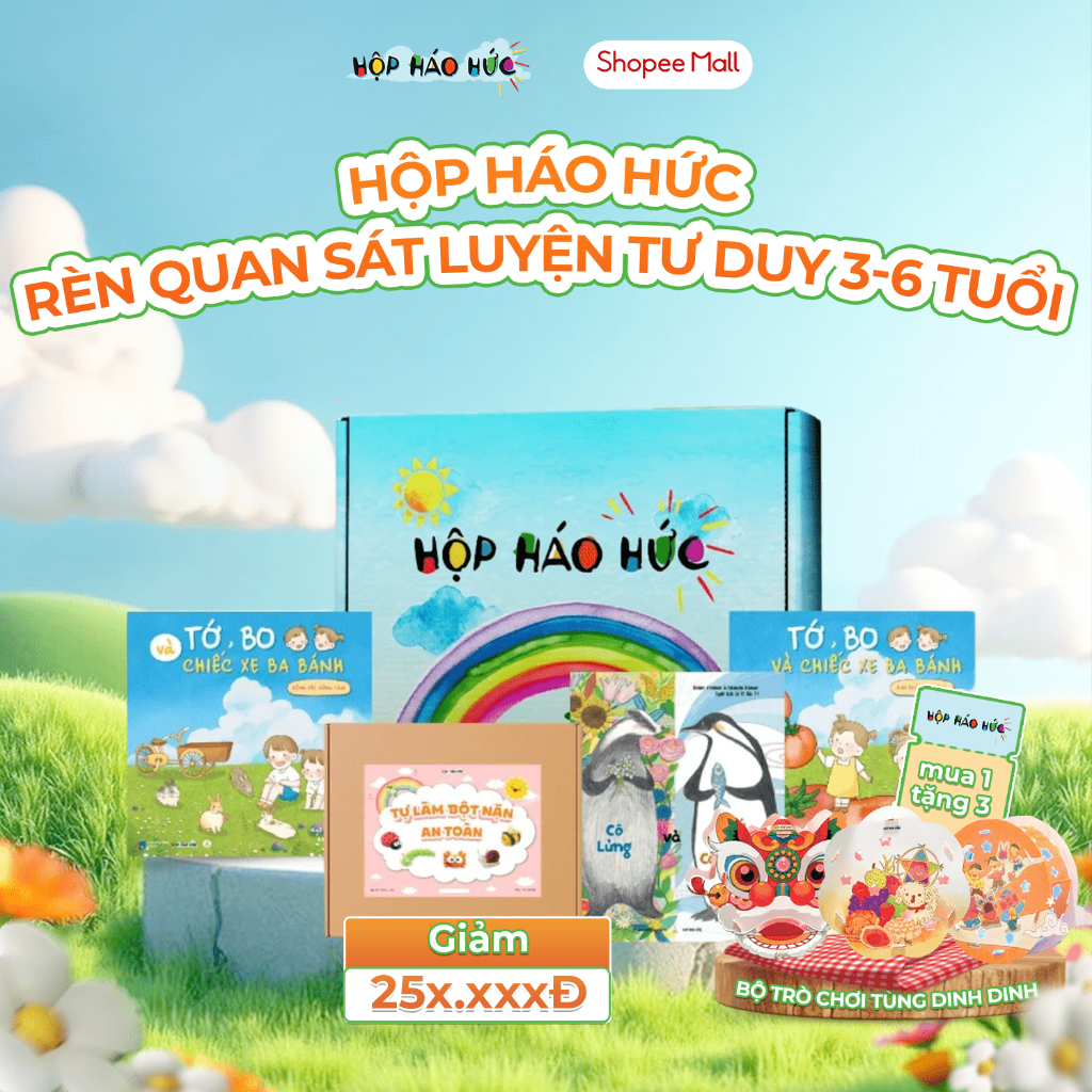 Ảnh Combo 3 sách và 1 trò chơi Hộp Háo Hức rèn quan sát, luyện tư duy cho bé 3-6 tuổi 1