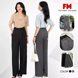 Quần Tây Ống Suông Nữ FMSTYLE SHOP – Kèm Dây, Chất Vải Dày, Dễ Phối Đồ, Tôn Dáng Chuẩn 25030735