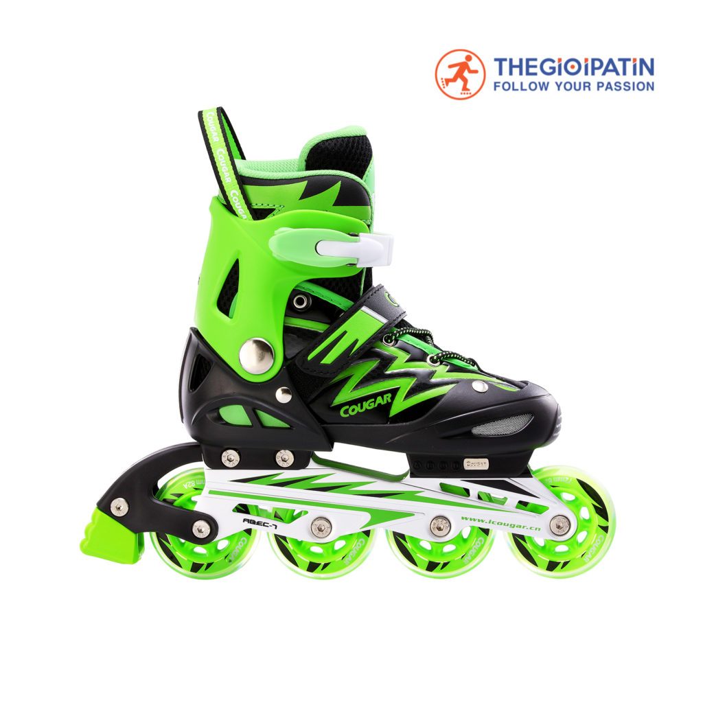 Ảnh Giày Trượt Trẻ Em Cougar 835L Có Nút Chỉnh Size Tiện Lợi Có Form Giầy Chắc Chắn, Phanh Chân An Toàn 4