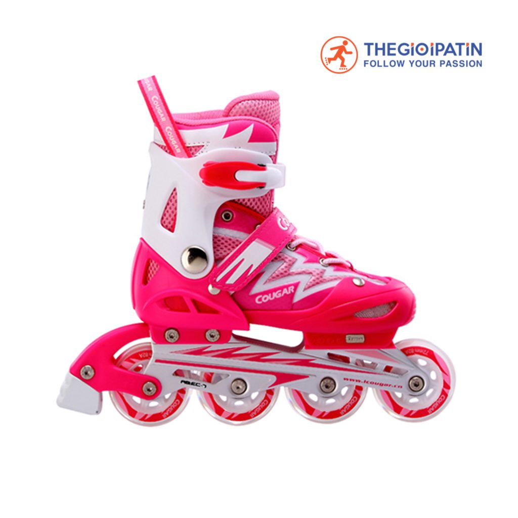 Ảnh Giày Trượt Trẻ Em Cougar 835L Có Nút Chỉnh Size Tiện Lợi Có Form Giầy Chắc Chắn, Phanh Chân An Toàn 3