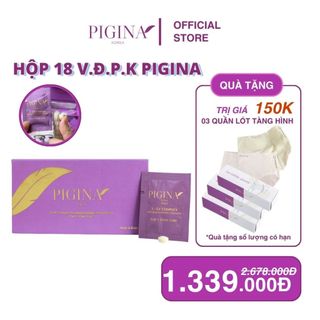 [Combo 18 túi tặng kèm 03 quần lót] Dung dịch vệ sinh phụ nữ PIGINA - Xuất xứ: Hàn Quốc