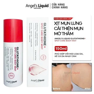 Xịt Giảm Mụn Lưng Sáng Da Cơ Thể Angel's Liquid Glutathione Spot Care Body Mist 150ml