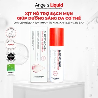 Xịt Giảm Mụn Lưng Sáng Da Cơ Thể Angel's Liquid Glutathione Spot Care Body Mist 150ml