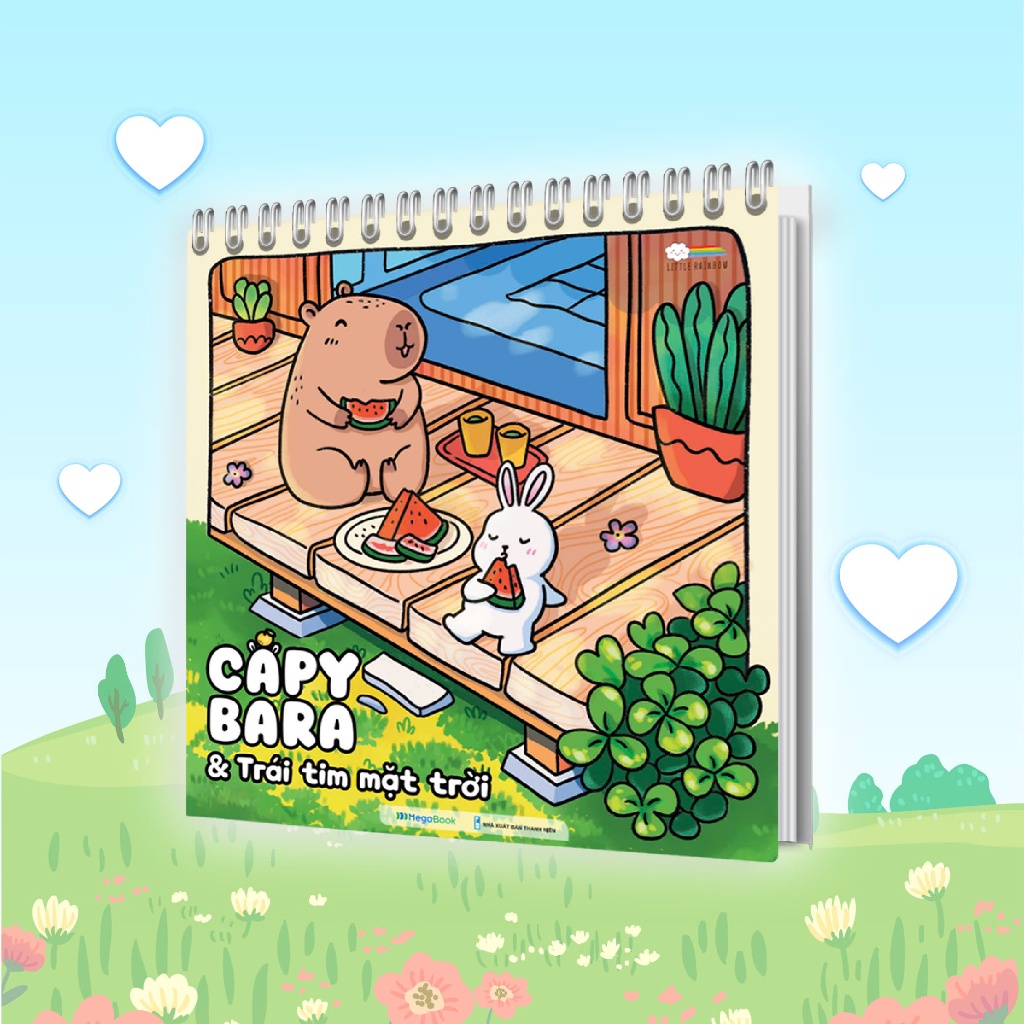 Ảnh Sách Tô màu Capybara & Trái tim mặt trời 1