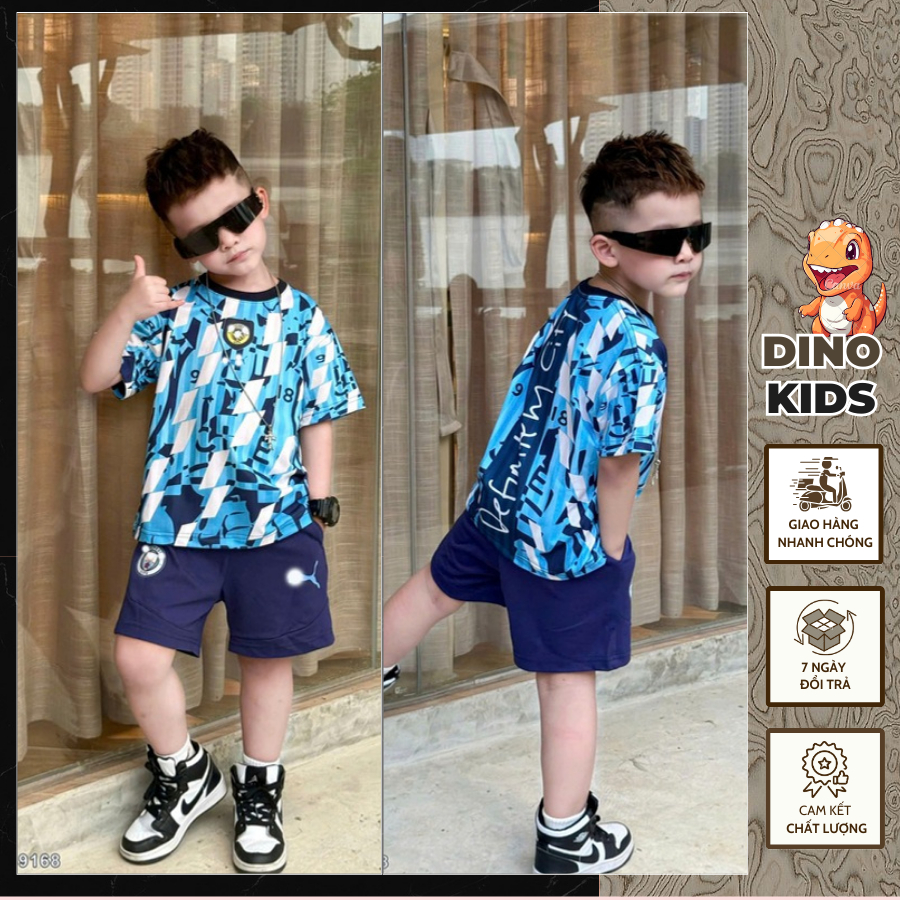 Bộ Hè Bé Trai Thể Thao Mờ U Vằn Màu Sắc Siêu Đẹp - Bộ Cộc Bé Trai Thể Thao Đội Tuyển Mờ U Hàng Cao Cấp