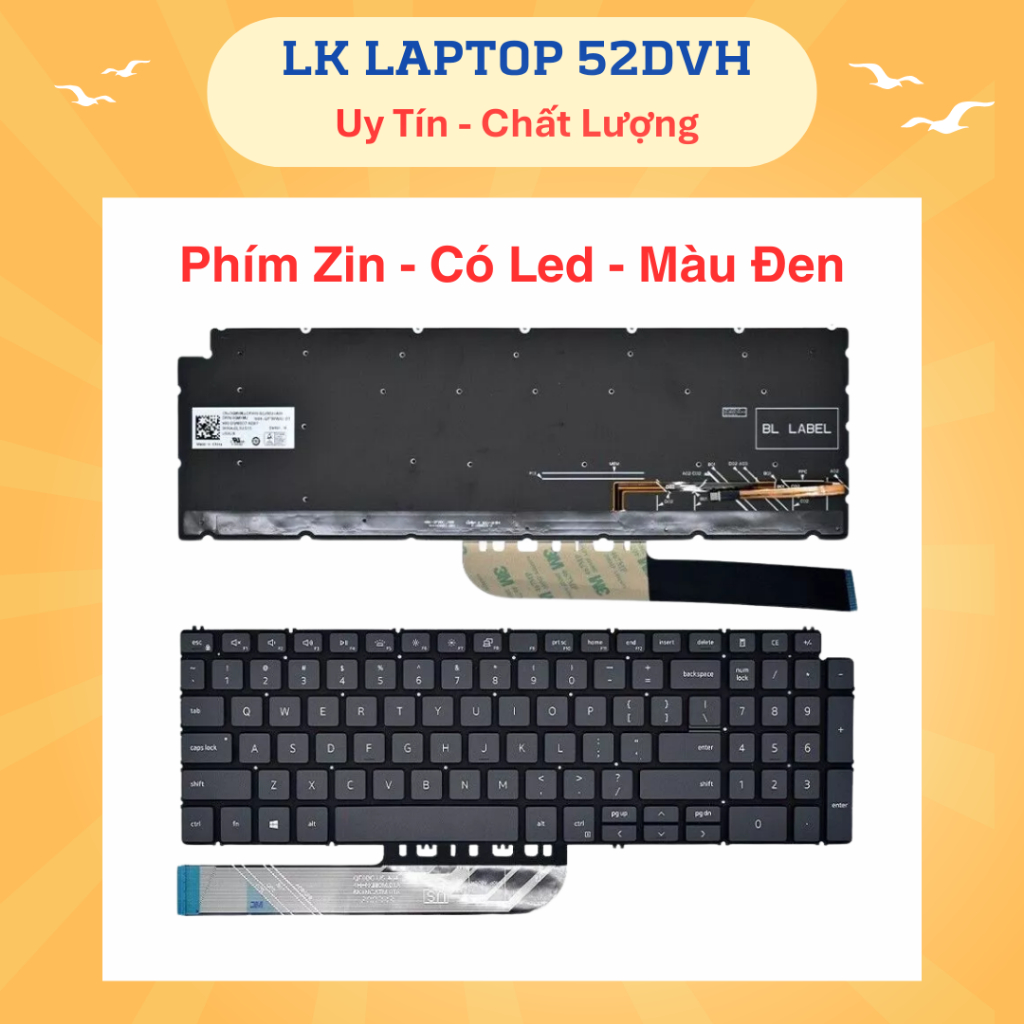 Bàn Phím Dell Inspiron 15 5584 3501 3502 3505 3505 5501 5502 5508 5509 5584 5590 5593 5594 5598, Vostro 3500 (Gen 11)