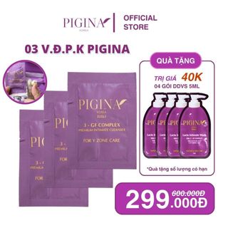 Quà tặng kèm trải nghiệm Gel vệ sinh phụ nữ PIGINA thành phần tự nhiên không hóa chất