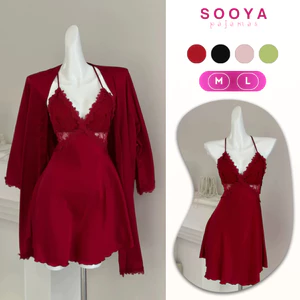 Váy Ngủ Lụa Cao Cấp Dây Chéo Hở Lưng Quyến Rũ Có Mút Ngực | SOOYA N063