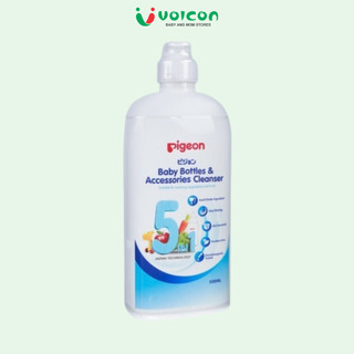 Nước Rửa Bình Sữa Pigeon Gốc Thực Vật An Toàn Cho Bé Làm Sạch Hiệu Quả Túi 450ml Hoặc Chai 500ml