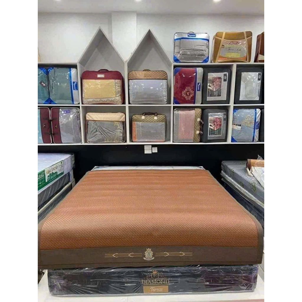 Chiếu Mây Nhập Khẩu Cao Cấp – Chiếu Mây Nhân Tạo Viền Vải Sang Trọng Mềm Êm Thoáng Khí Dễ Gấp Gọn, Dễ Vệ Sinh