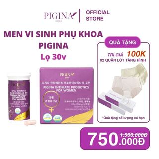 [Tặng kèm quần] Men vi sinh phụ khoa Pigina - Viên uống Lợi khuẩn Pigina (30 viên/ hộp)