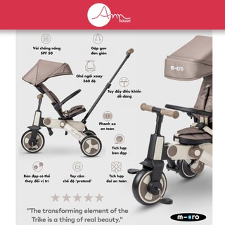 [Thuỵ Sĩ] Xe đẩy ba bánh Micro Tricycle - Xe đẩy đa tính năng 7in1 - 6 tháng đến 6 tuổi - Gập gọn