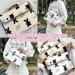 Túi chống sốc Bunny Bag cho iPad & Laptop - Thiết kế tối giản, hoạ tiết thỏ dễ thương, lót đệm êm ái bảo vệ tối đa by Mè