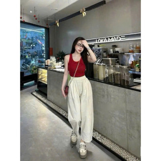 Quần Ống Đứng ELEGANTE Vài Chéo Hàn Cao Cấp Siêu Tôn Dáng, Không Nhăn, Không Xù Vải, Phối Đồ Cực Dễ Dàng.