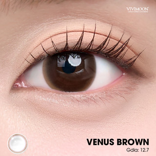 VIVIMOON lens cận 1 ngày Venus Brown, kính áp tròng khóa ẩm màu nâu tự nhiên (Giá 1 chiếc-1 bên mắt, x2 để mua 1 đôi)