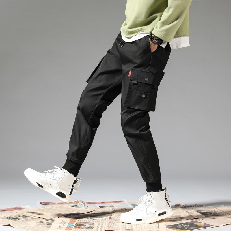 ❤️ SIÊU PHẨM ❤️ QUẦN KAKI JOGGER TÚI HỘP BO CHÂN NAM NỮ DÀI HAI MÀU ĐEN XÁM MỀM MỊN HỘP DÂY NAI L