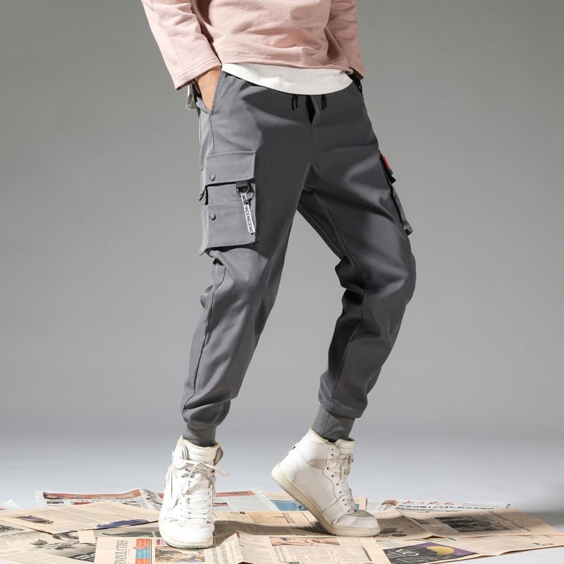 ❤️ SIÊU PHẨM ❤️ QUẦN KAKI JOGGER TÚI HỘP BO CHÂN NAM NỮ DÀI HAI MÀU ĐEN XÁM MỀM MỊN HỘP DÂY NAI L