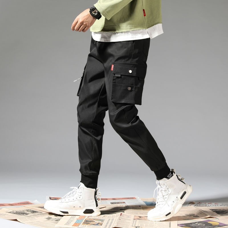 ❤️ SIÊU PHẨM ❤️ QUẦN KAKI JOGGER TÚI HỘP BO CHÂN NAM NỮ DÀI HAI MÀU ĐEN XÁM MỀM MỊN HỘP DÂY NAI L