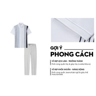 [T7_ĐỒNG GIÁ 329K] Áo Polo Nam Kẻ Phối 9APCH550TRK Biluxury Form Slimfit Tôn Dáng Phong Cách Trẻ Trung