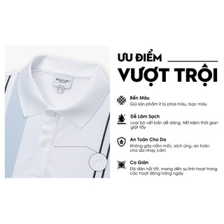[T7_ĐỒNG GIÁ 329K] Áo Polo Nam Kẻ Phối 9APCH550TRK Biluxury Form Slimfit Tôn Dáng Phong Cách Trẻ Trung