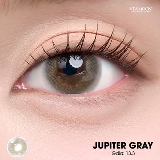01 Chiếc Lens khóa ẩm cận 1 ngày Jupiter Gray VIVIMOON màu xám pha ánh vàng (Giá 1 bên mắt, x2 để đặt 1 đôi)
