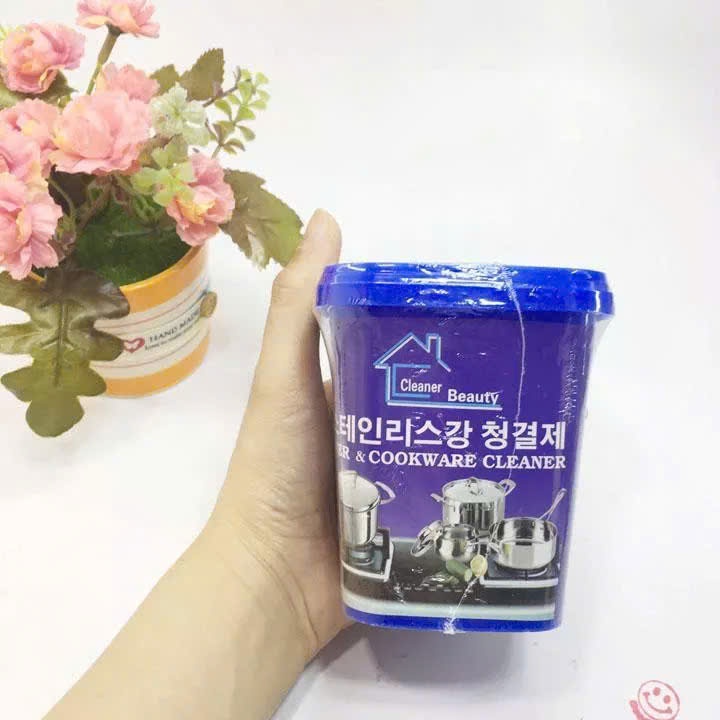 Lọ Kem Tẩy Xoong Nồi An Toàn Tuyệt Đối,Bột Tẩy Vệ Sinh Nhà Bếp Đa Năng - KEM TẨY LÀM SẠCH XOONG NỒI INOX TIỆN LỢI