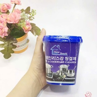 Kem Tẩy Xoong Nồi An Toàn Hàn Quốc-Lọ Bột Tẩy Rửa Đồ Nhà Bếp Không Độc Hại - BỘT TẨY TIỆN LỢI TẨY SẠCH DẦU MỠ LÂU NGÀY